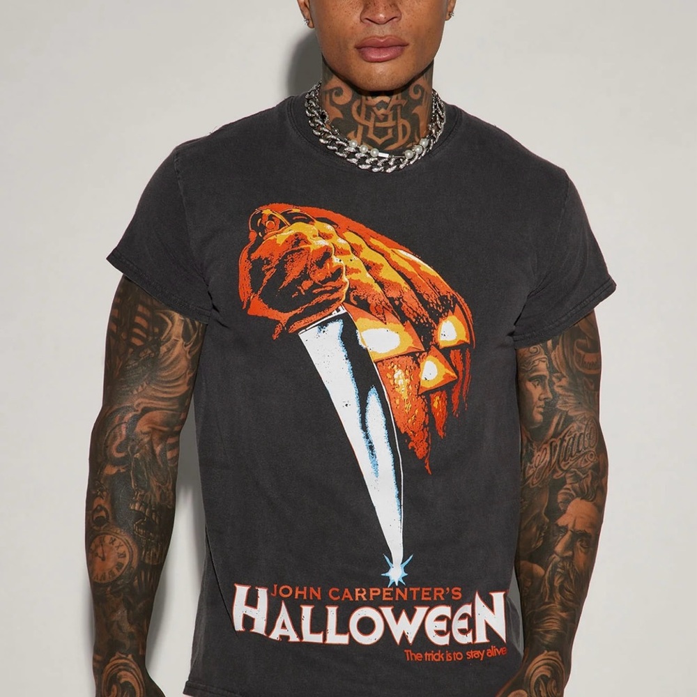 Halloween Vintage Movie poster Graphic T-Shirt 2015 men M Grunge